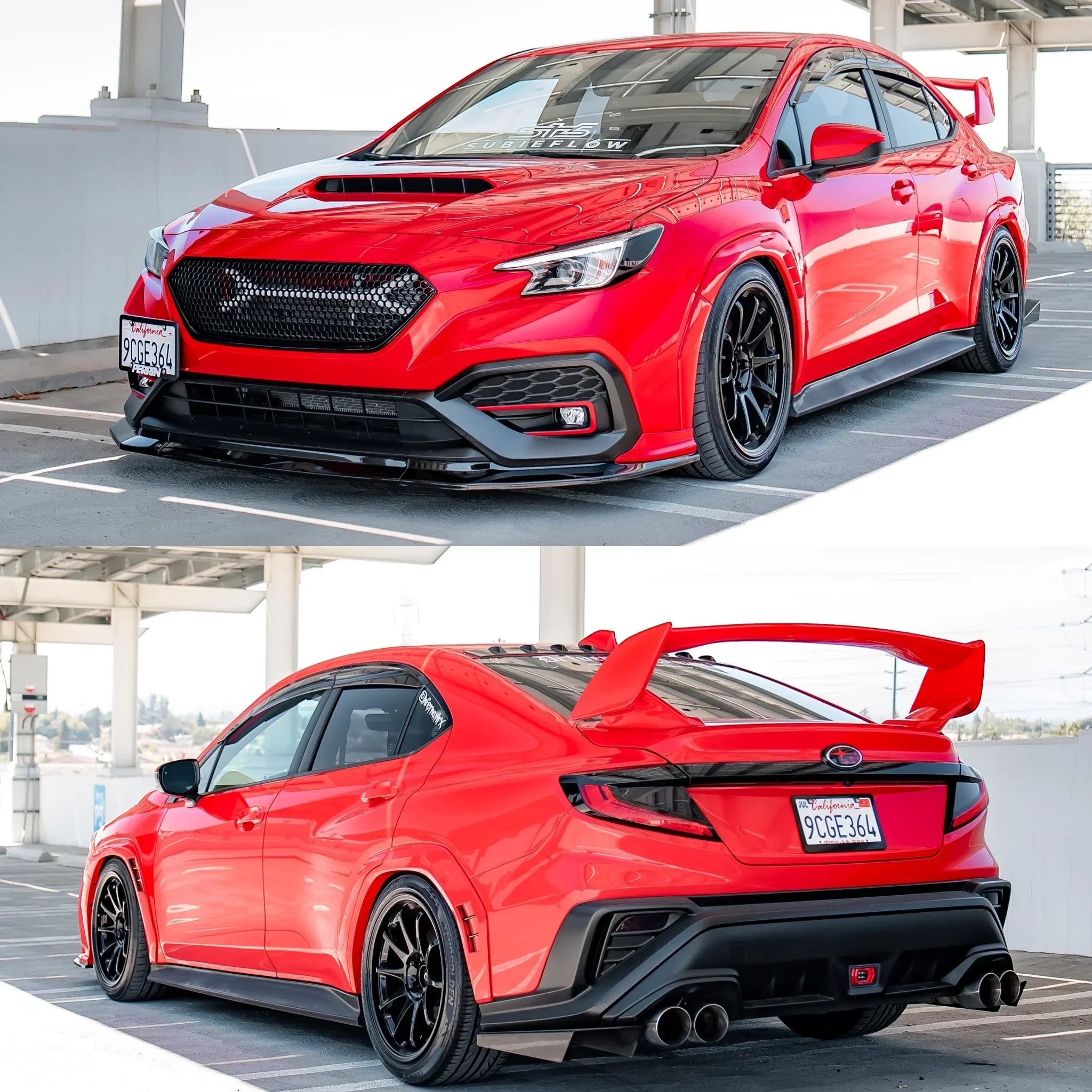 Aeroflow Dynamics S-Spec Paint Matched Fender Flares (+10mm) For Subaru WRX VB 2022-2025 [Paint Matched]