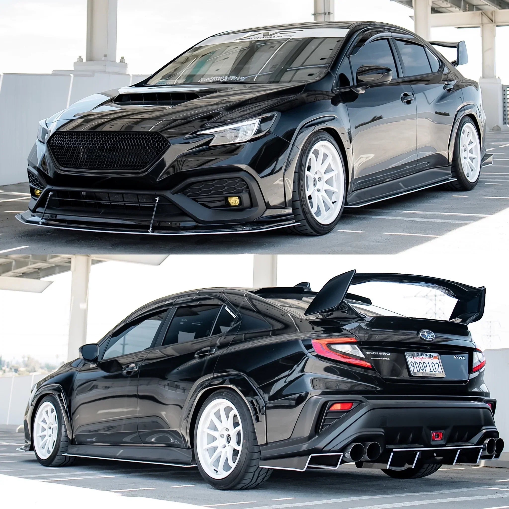 Aeroflow Dynamics S-Spec Paint Matched Fender Flares (+10mm) For Subaru WRX VB 2022-2025 [Paint Matched]