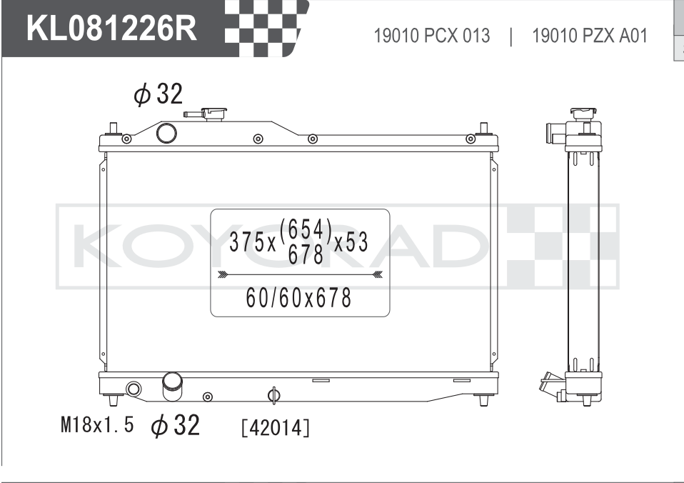 Koyorad Performance Radiator for Honda S2000 AP1 F20C MT 1999-2009