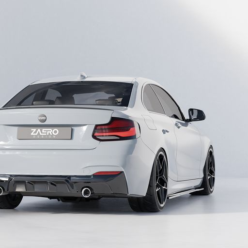 Zaero Designs EVO-1 Side Splitter for BMW 1 Series F20 2012-2019 / 2 Series F22 2014-2021 - iilumolab