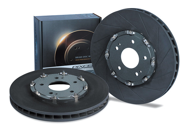 DIXCEL FS Two-Piece Front Brake Rotors for Subaru WRX STI S207 (VAB) / S206 (GVB) / R205 (GRB) / RA-R (GDB) - 6-Piston Brembo - 340x32mm - iilumolab