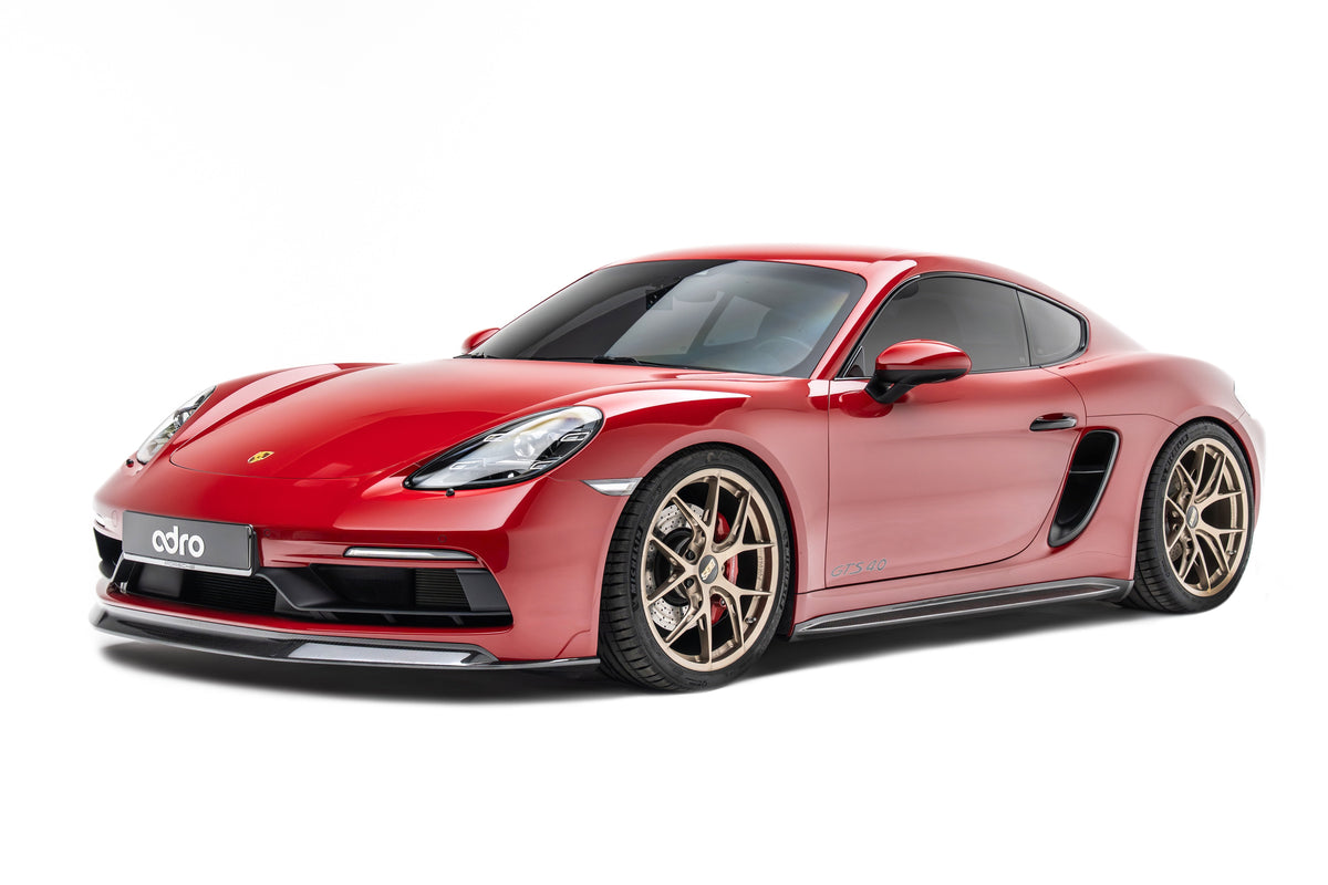 Pre Pregged Carbon Fiber Side Skirts for Porsche 718 Cayman/Boxster S,T,GTS,GTS 4.0,Spyder,GT4,GT4RS 981 982 2012-2025
