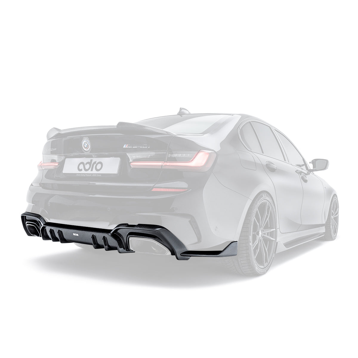 ADRO BMW G20 M340i (Pre-LCI) Carbon Fiber Rear Diffuser 2019-2021