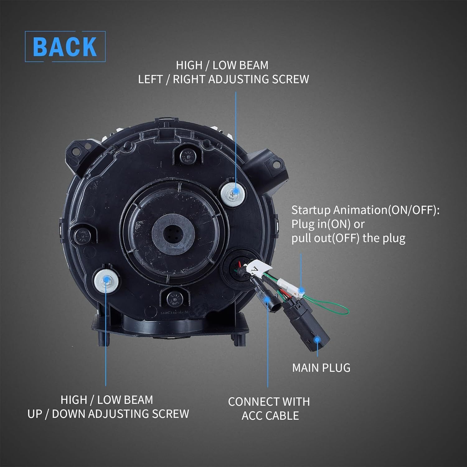 2018-2024 JEEP WRANGLER (JL) & GLADIATOR LED HEADLIGHTS