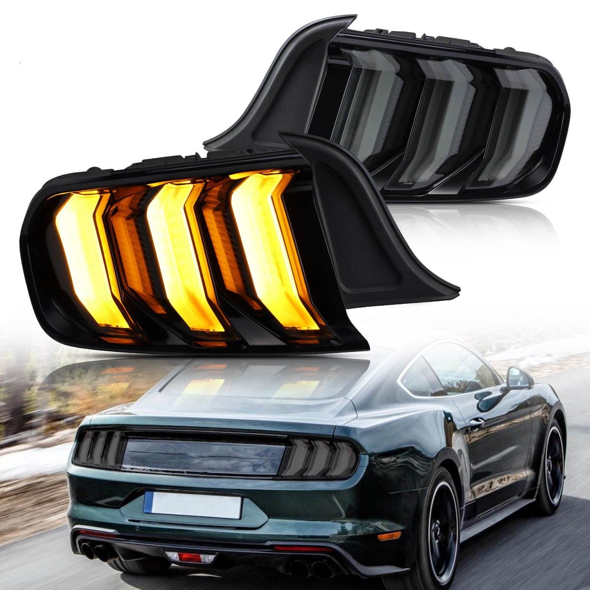2015-2023 FORD MUSTANG LED SEQUENTIAL TAIL LIGHTS - iilumo