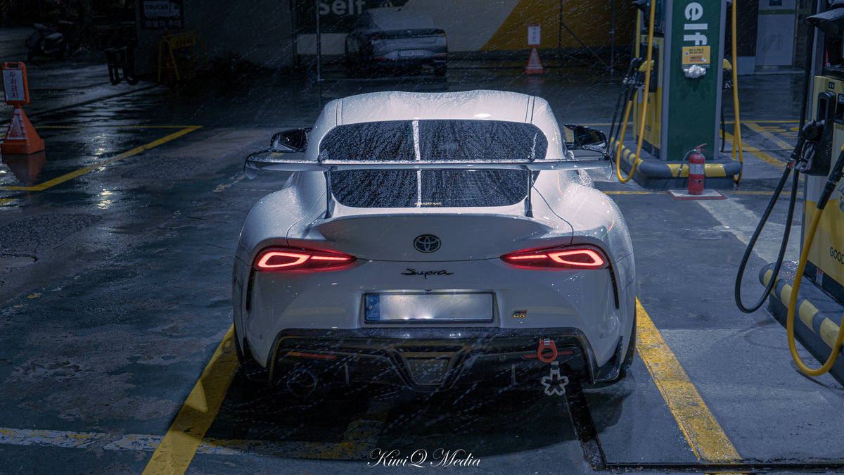 Toyota GR Supra A90 Carbon Fiber AT-R2 Taller Swan Neck Wing 2019+