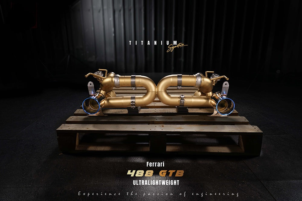 Fi Exhaust Valvetronic Exhaust System For Ferrari 488 GTB / Spider Titanium Signature Series 15-20