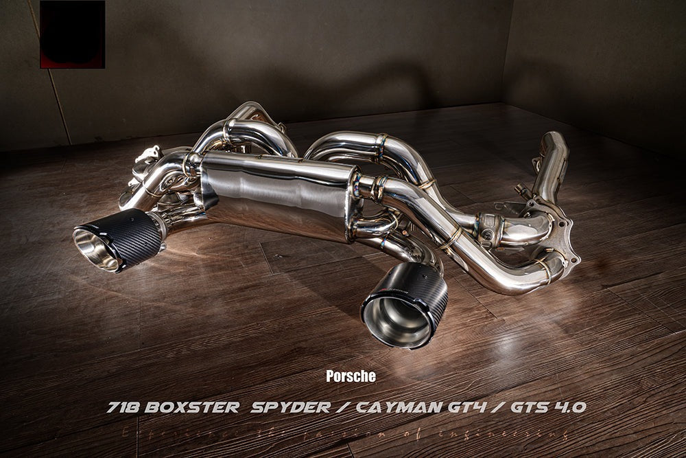 Fi Exhaust Valvetronic Exhaust System For Porsche Cayman GT4 / Boxster Spyder 718 After Feb 20