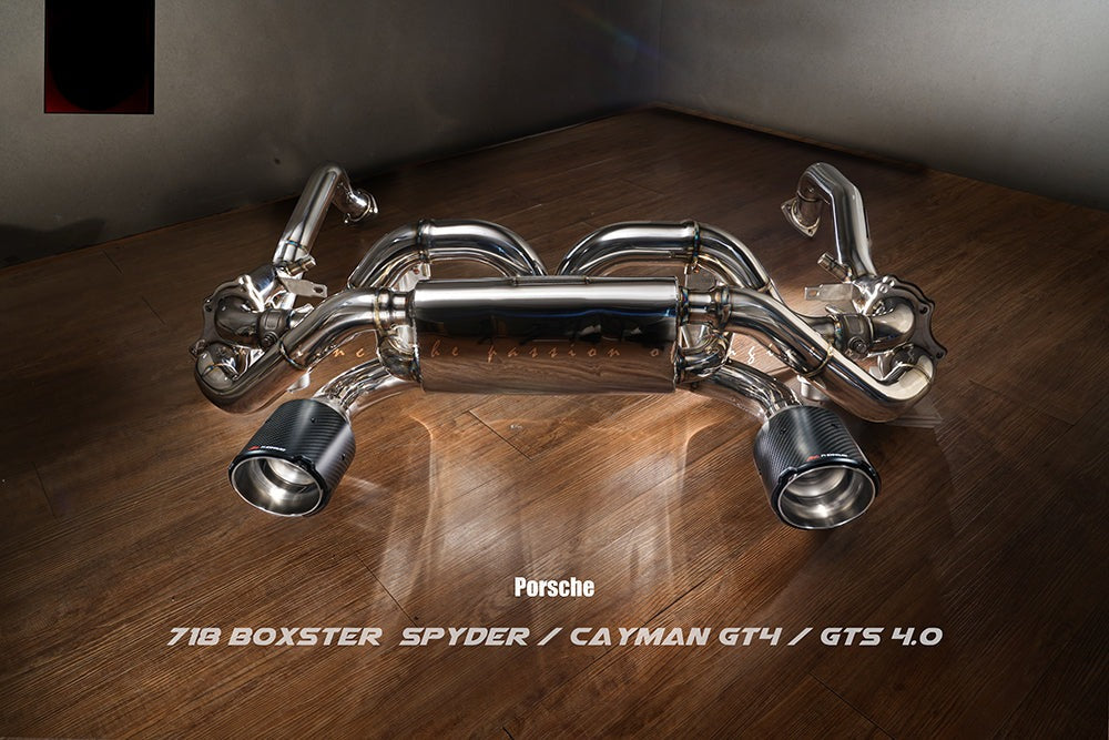 Fi Exhaust Valvetronic Exhaust System For Porsche Cayman GT4 / Boxster Spyder 718 After Feb 20