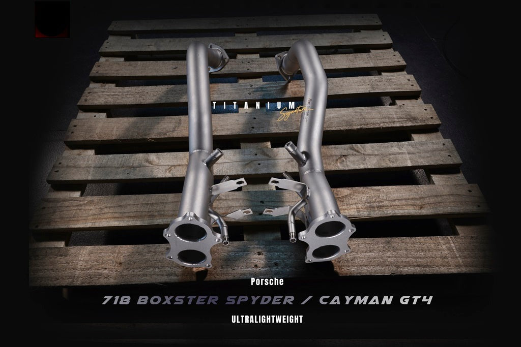 Fi Exhaust Valvetronic Exhaust System For Porsche Cayman GT4 / Boxster Spyder 718 Titanium Signature Series After Feb 20