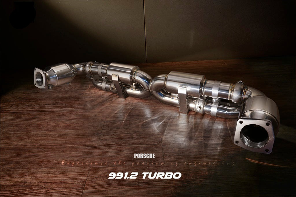 Fi Exhaust Valvetronic Exhaust System For Porsche 911 Turbo / S OEM Tips Compatible Version 991.1 / 991.2 13-19