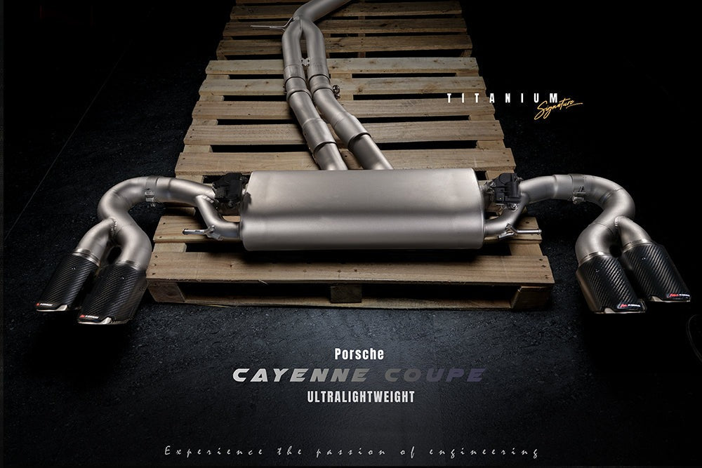 Fi Exhaust Valvetronic Exhaust System For Porsche Cayenne 9Y0 (OPF) 3.0T Titanium Signature Series Wagon / Coupe 20+