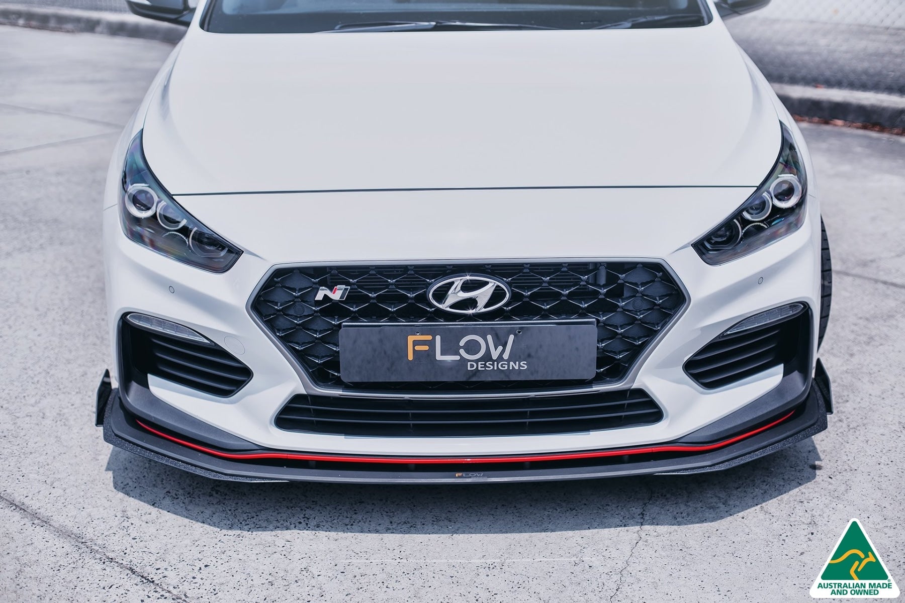 i30N Fastback PD Front Lip Splitter & Reinforcement Brackets