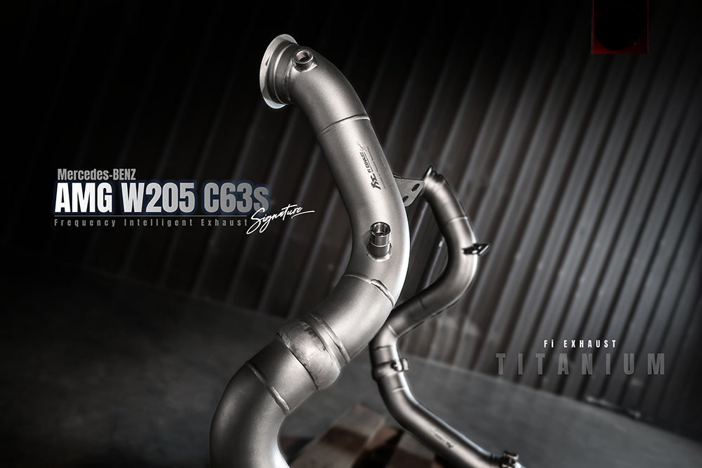 Fi Exhaust Valvetronic Exhaust System For Mercedes Benz AMG C63 S W205 Titanium Signature Series 4.0TT M177 14-21