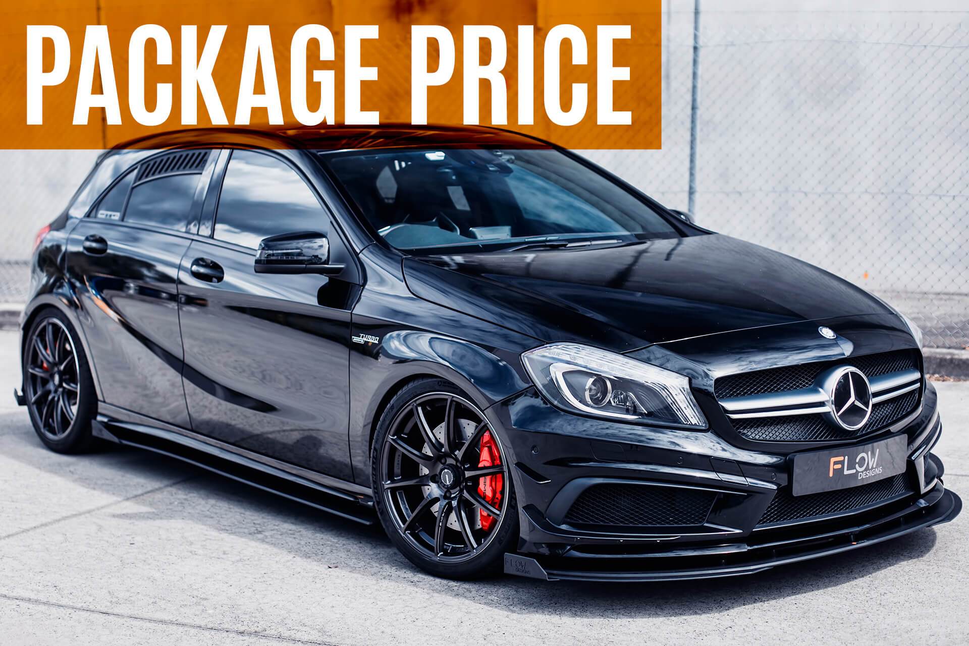 A45 AMG W176 (PFL) Front/Side Splitters & Rear Diffusers